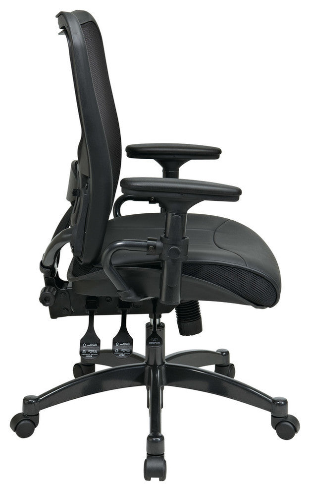 Professional Dual Function Ergonomic AirGrid Chair With Gunmetal Accents