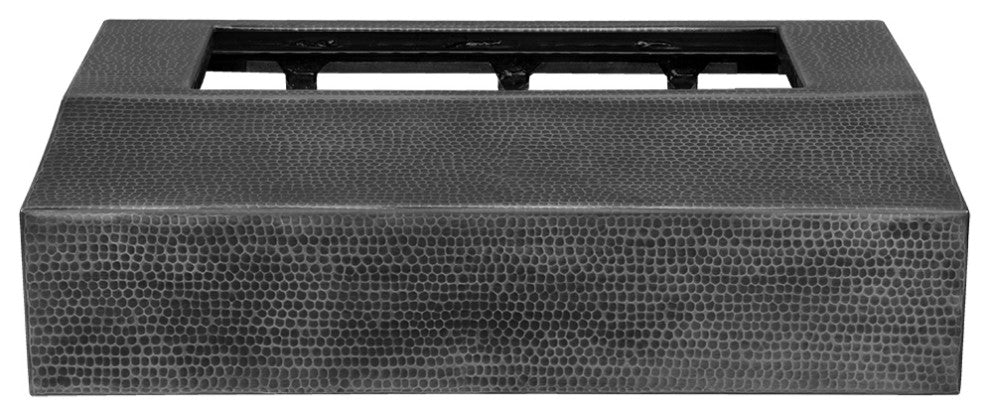 30" 390 CFM Hammered Zinc Under Cabinet Range Hood With Slim Baffle Filters