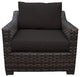 kathy ireland River Brook 12 Piece Wicker Patio Furniture Set Onyx