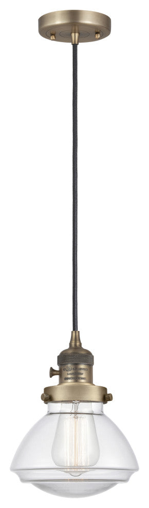 INNOVATIONS 201CSW-BB-G322 1-Light Mini Pendant Brushed Brass