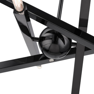 Black Chrome Modern, Urban, Sputnik, Dynamic, Timeless Chandelier