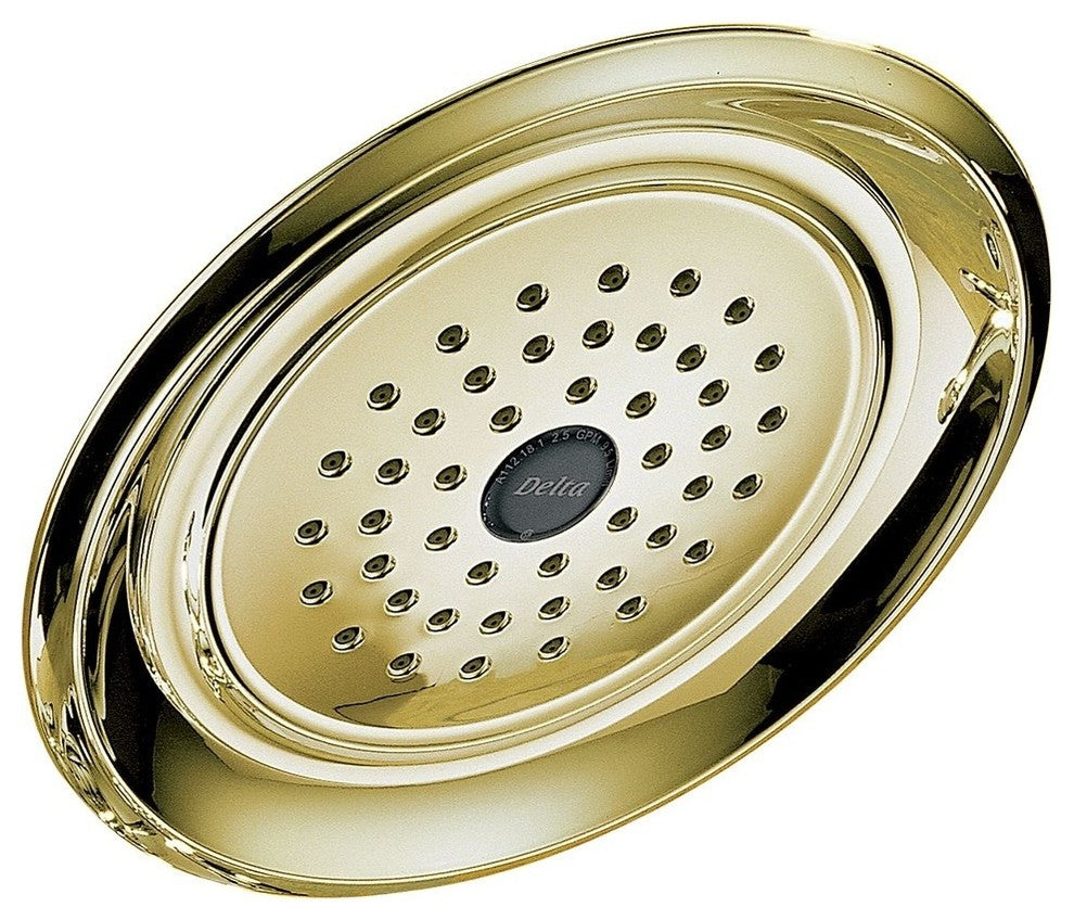 Delta Single-Setting Raincan Shower Head, Polished Brass, RP48686PB