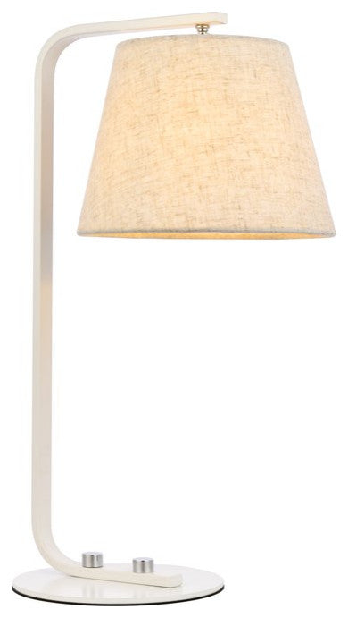 Titus 1-Light White Table Lamp