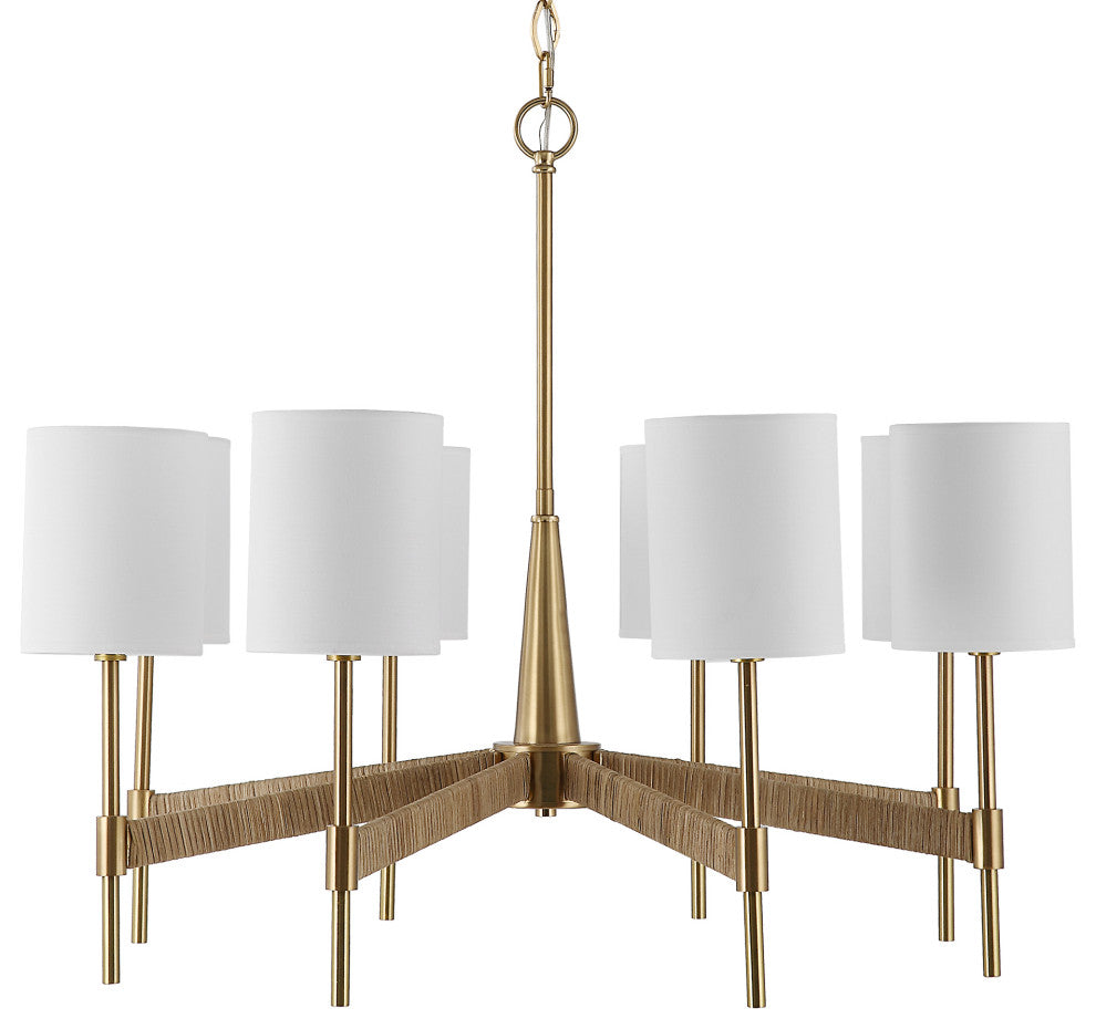 Uttermost Lautoka Rattan 8 Light Chandelier