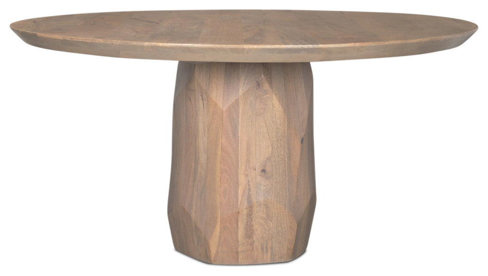 Fitzgerald 60" Light Brown Wood Dining Table