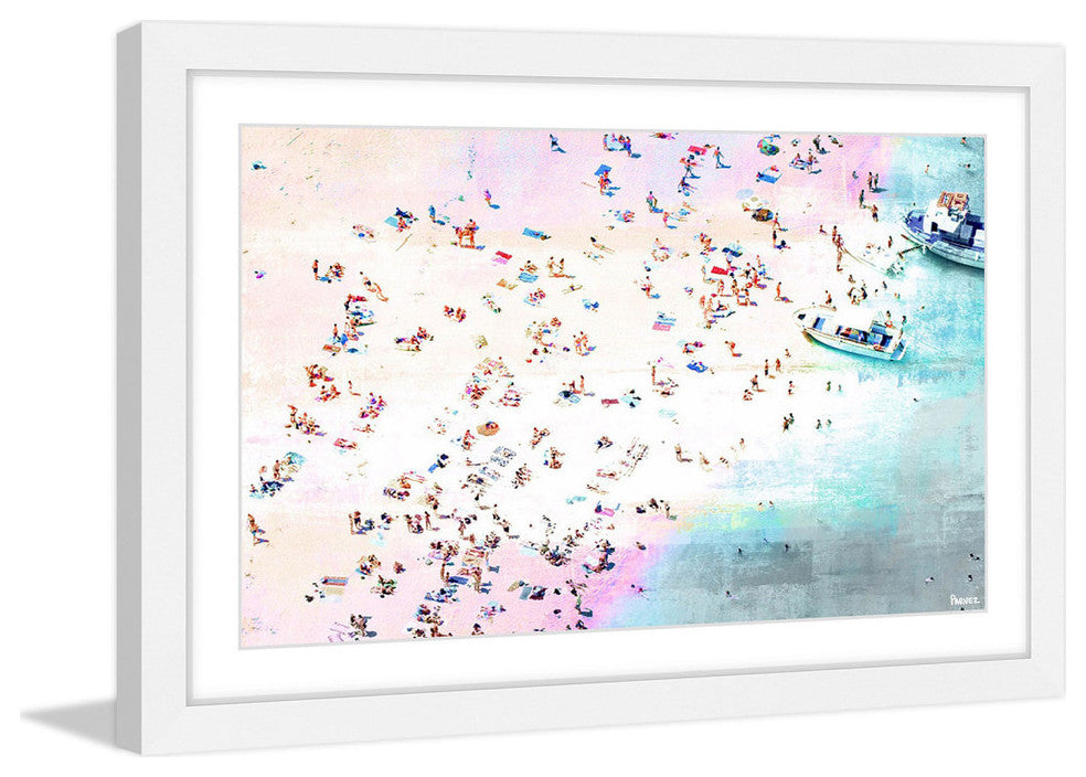 "Fun And Sun" Framed Painting Print, 18"x12"