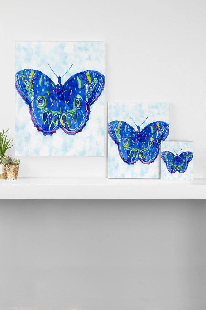 Deny Designs Cayenablanca Watercolour Butterfly Art Canvas