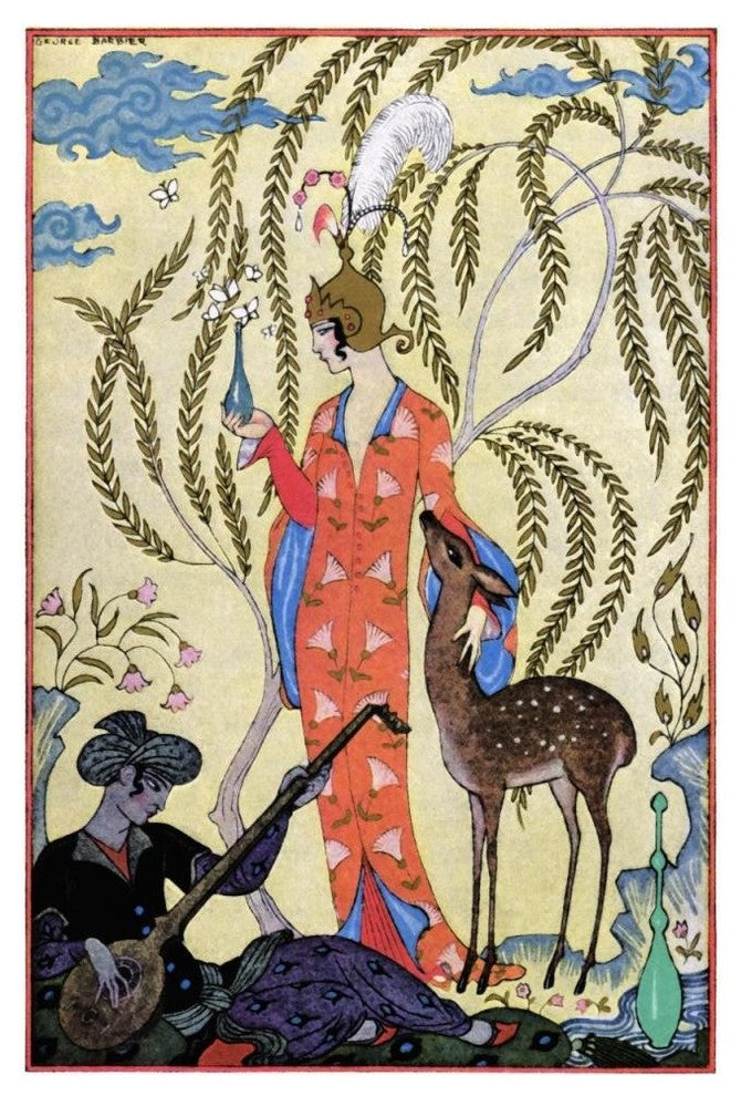 "Persia" Digital Paper Print by Georges Barbier, 34"x50"