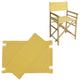 Set of 2 Canvas For Bamboo Director Chair, Yellow