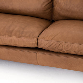 BeckWith Sofa-94"-Natural Washed Camel