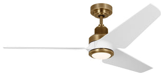 Ruhlmann Smart LED 52" Ceiling Fan, Hand Rubbed Antique Brass