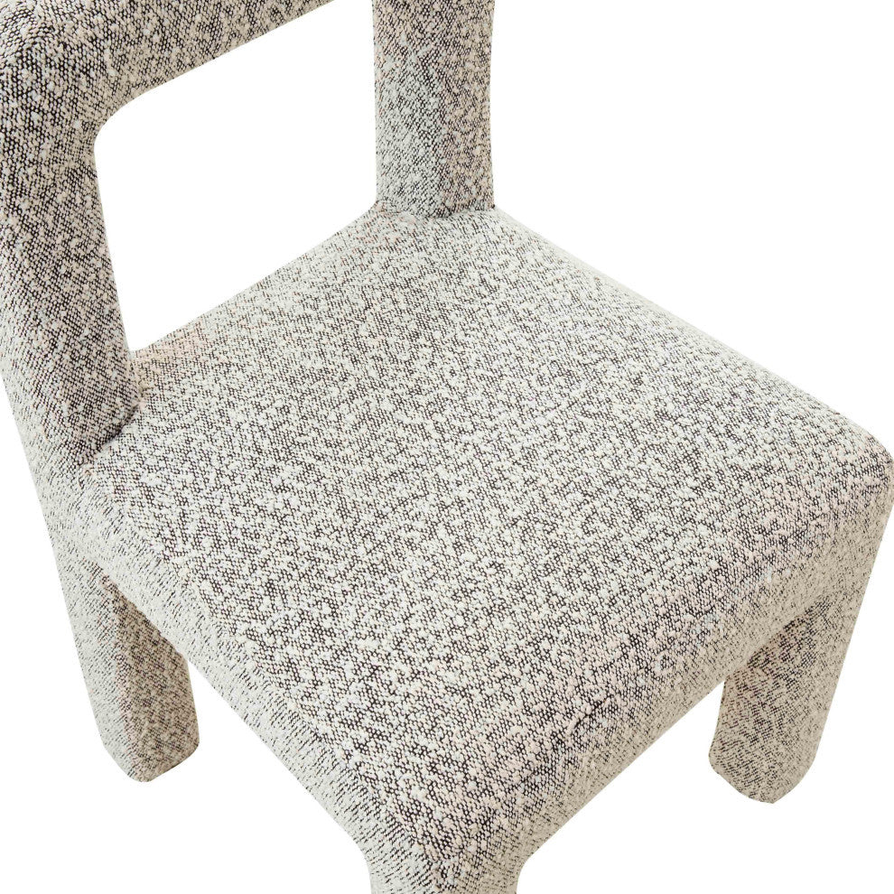 Hazel Boucle Dining Chair, Gray
