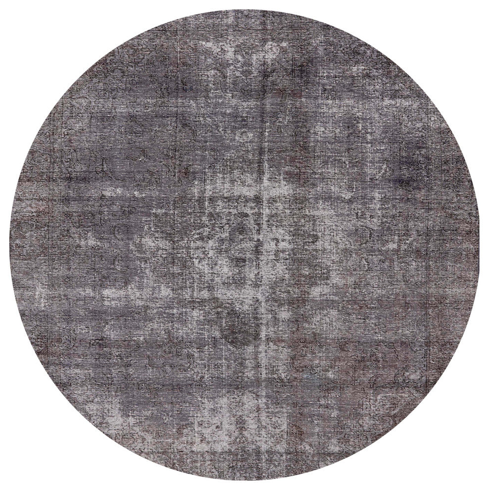 Ahgly Company Indoor Round Mid-Century Modern Area Rugs, 4' Round