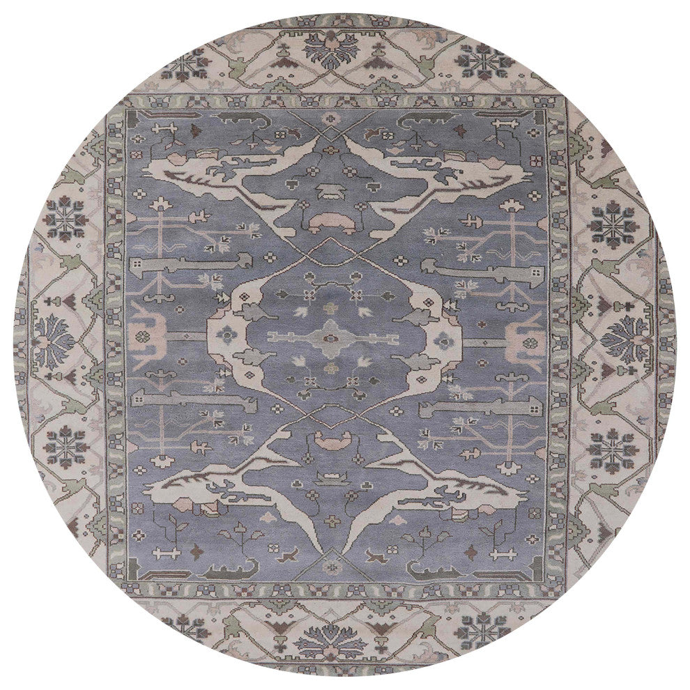 Ahgly Company Indoor Round Mid-Century Modern Area Rugs, 3' Round