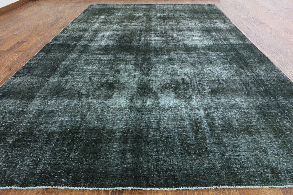 Hand Knotted Overdyed Oriental Area Rug 10'x13, W2054