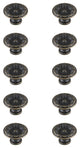 KB2010-AB-10PK Corio 1.1" Mushroom Knob, Set of 10, Antique Bronze