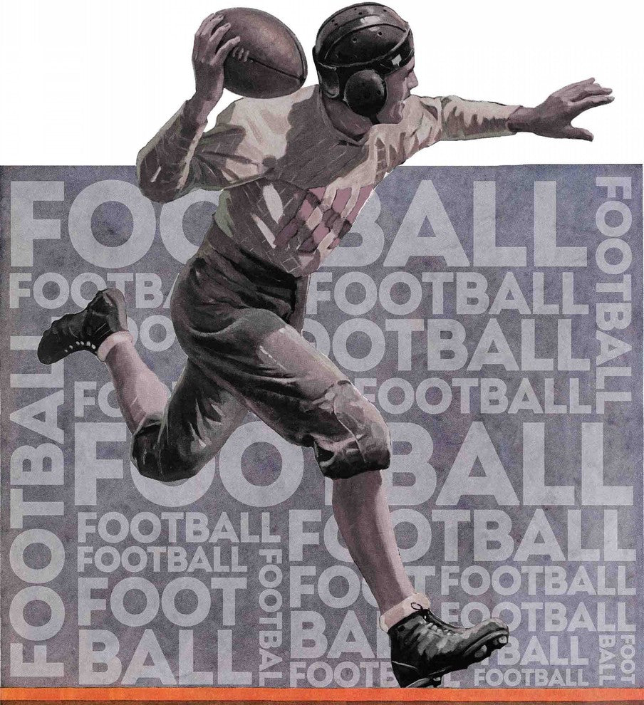 "Quarterback Pass Alternative Version 2" Artwork by Maurice Bower