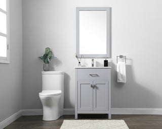 24" SIngle Bathroom Vanity, Grey