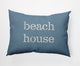 14x20" Beach House  Nautical Decorative Indoor Pillow, Dusty Smoke
