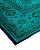 Fine Vibrance, One-of-a-Kind Hand-Knotted Area Rug Green, 9'2"x12'3"