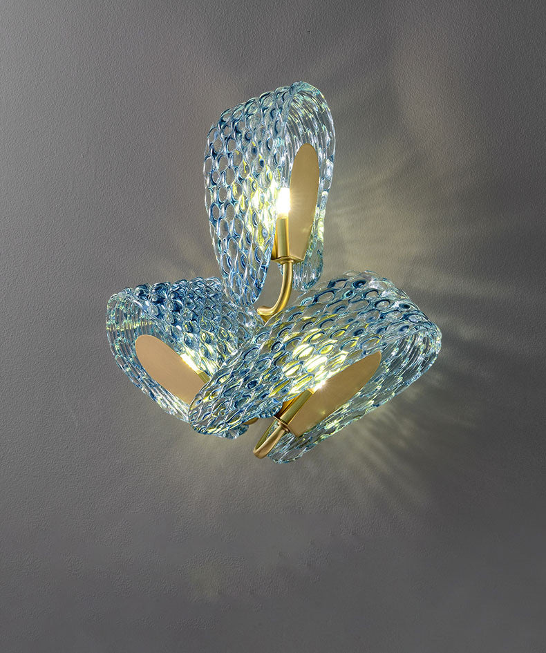 Creative Crystal Wall Lamp in Nordic Style for Living Room, Bedroom, 3 Lights