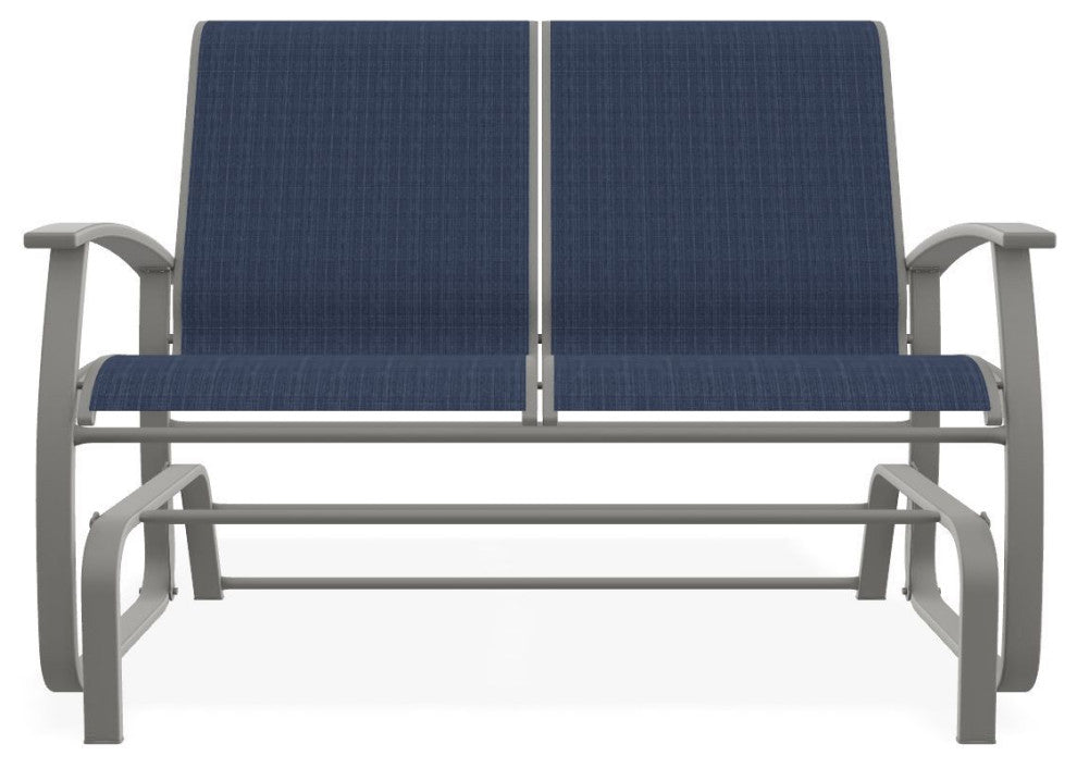 Belle Isle Sling 2-Seat Glider, Mavi/Snow