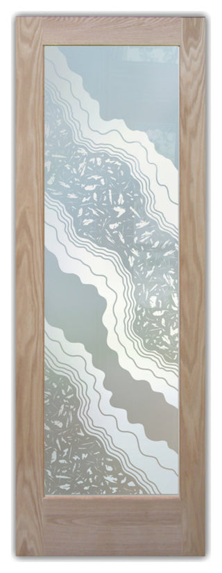 Pantry Door - Metamorphosis Peak - Oak - 30" x 84" - Book/Slab Door