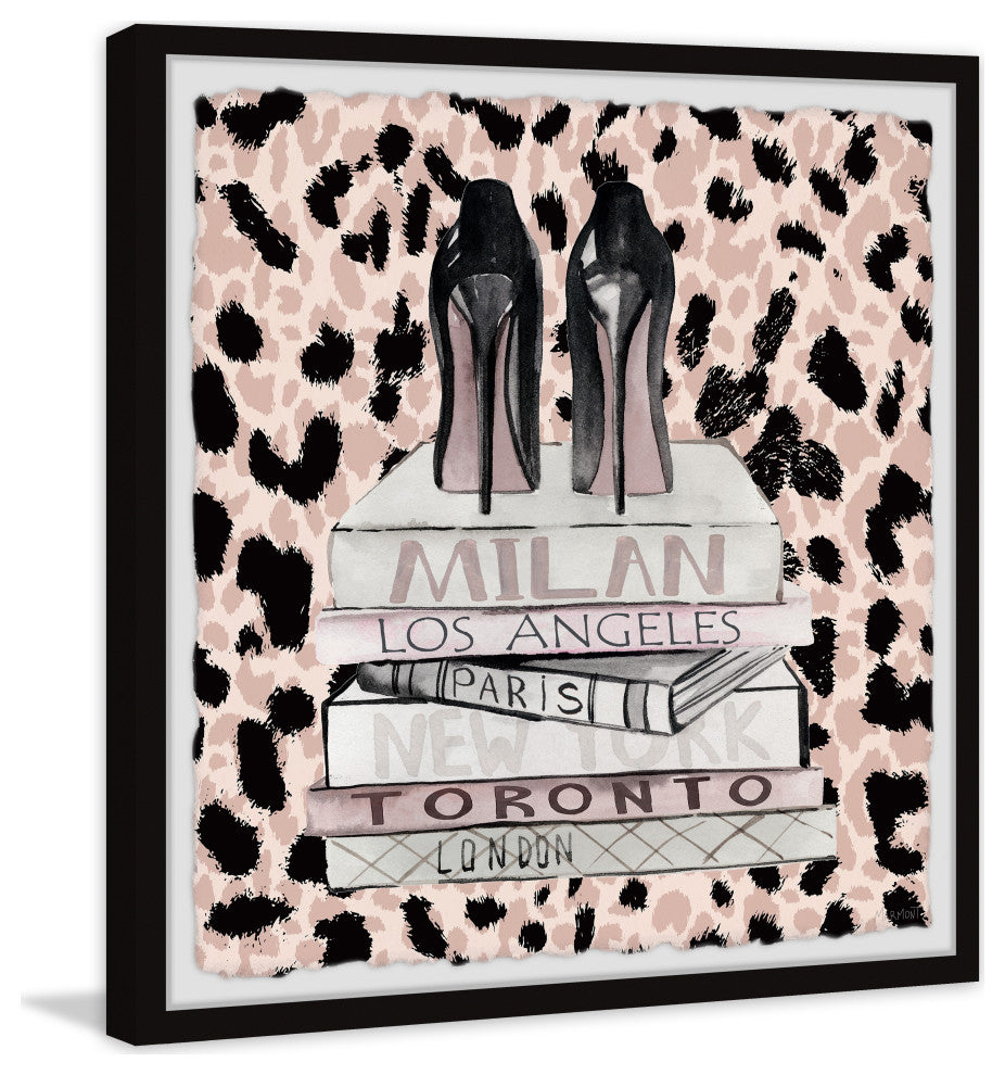 "Runway Ready" Framed Painting Print, 24x24
