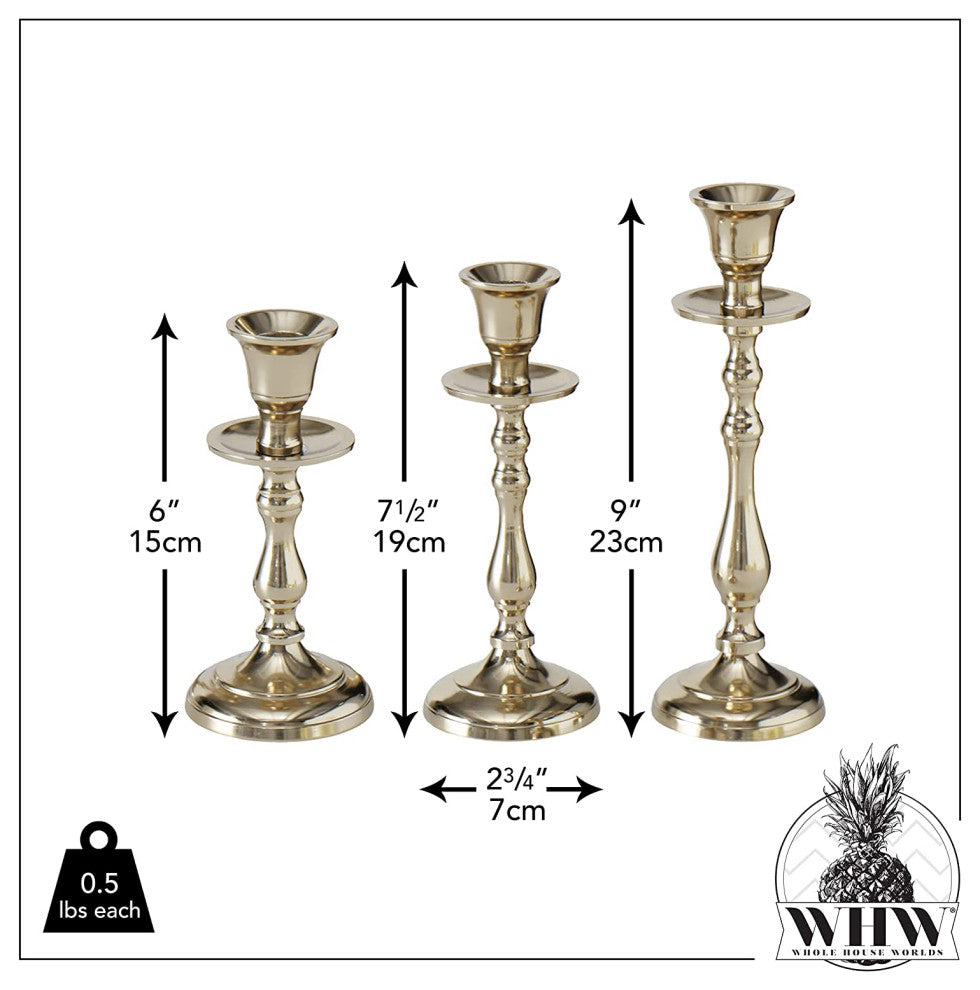 Champagne Candlestick Holders
