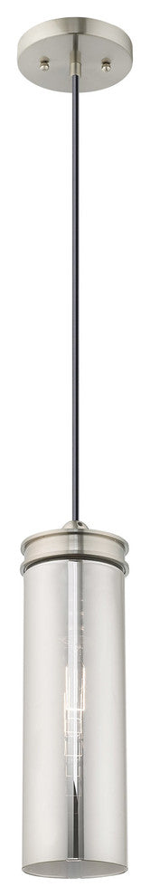Livex Lighting Brushed Nickel 1-Light Mini Pendant