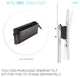 ONKRON Tilting Adapter Panel for Mobile TV Stand TS1881 up to 10 Degrees Black