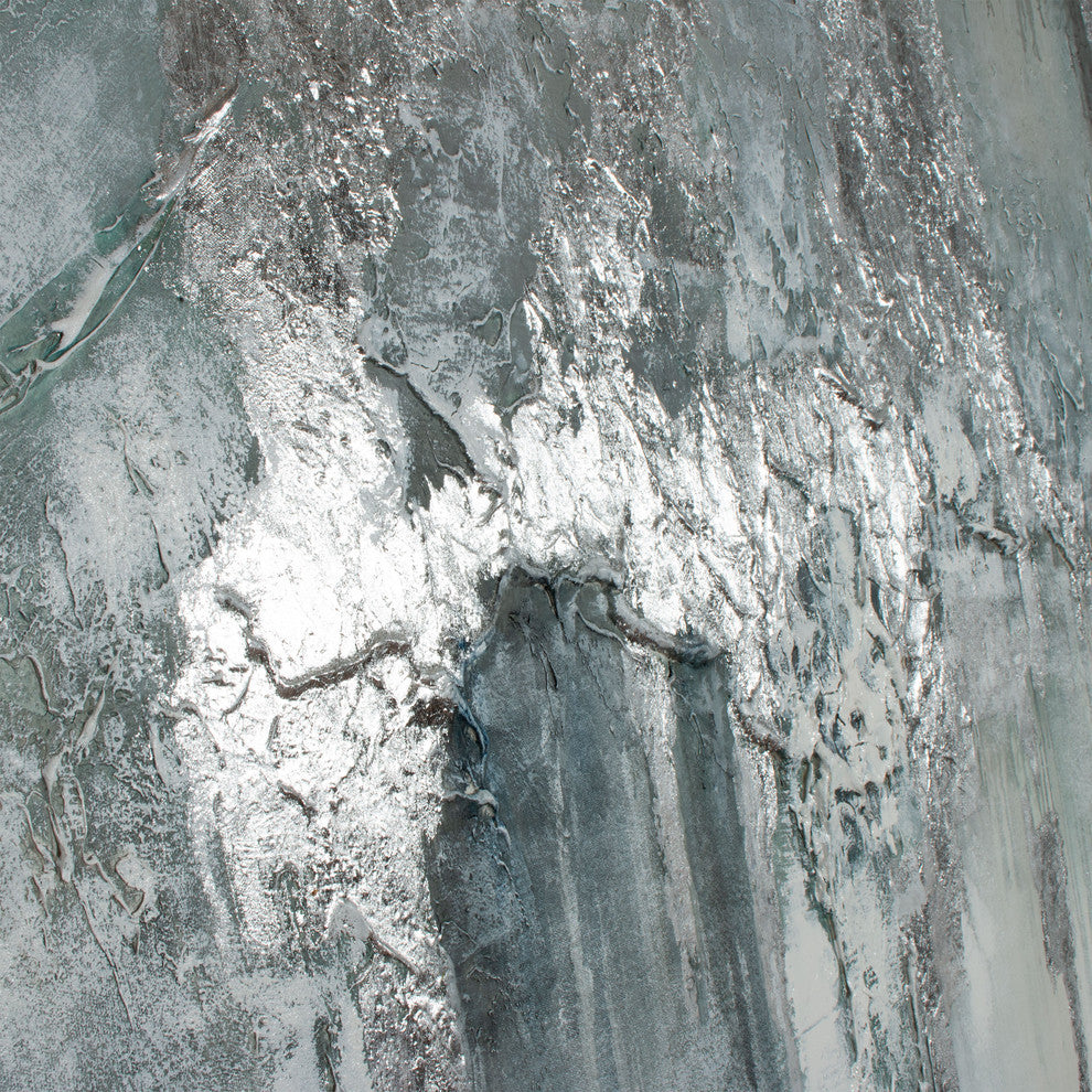 Exquisite Aquamarine, Hand Painted Canvas