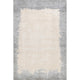 Mera Bordered Wool Area Rug, Ivory 4'x6'