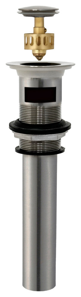 STYLISH Brushed Nickel Pop-Up Bathroom Sink with Overflow