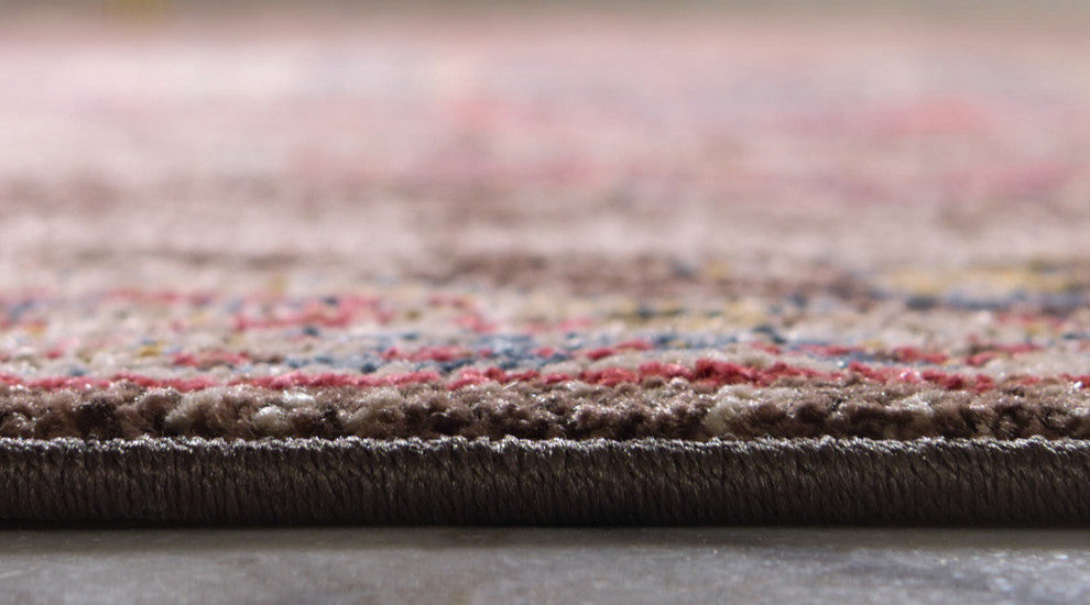 Unique Loom Chocolate Brown Helios Utopia 5' 0 x 8' 0 Area Rug