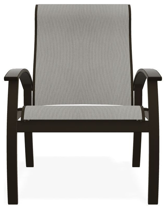 Belle Isle Sling Adjustable Outdoor Dining Chair, Augustine Oyster/Beachwood