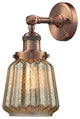 Chatham 1-Light LED Sconce, Antique Copper, Glass: Mercury Plated