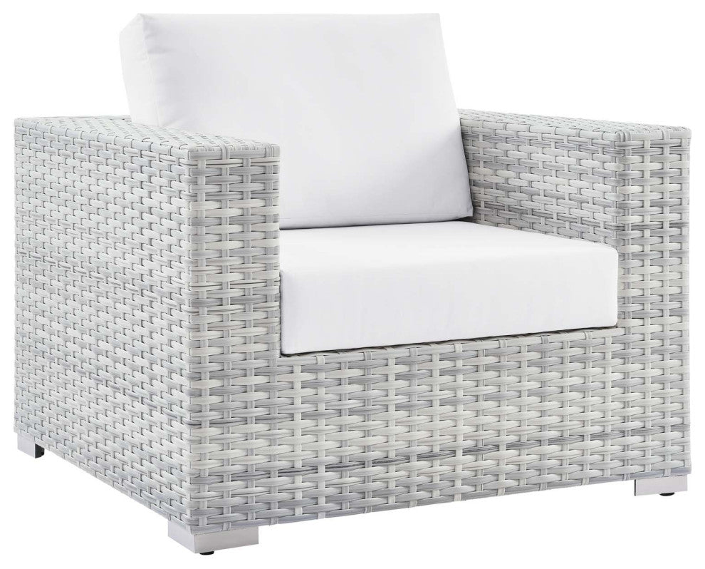 Convene 3-Piece Outdoor Patio Set - Light Gray White
