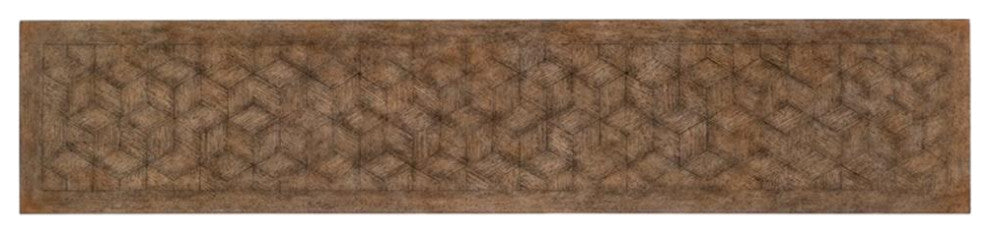 Americana Trestle Wood Console Table in Black by Hooker Furniture