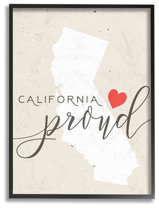 California Proud, 11x14, Framed Giclee Texturized Art