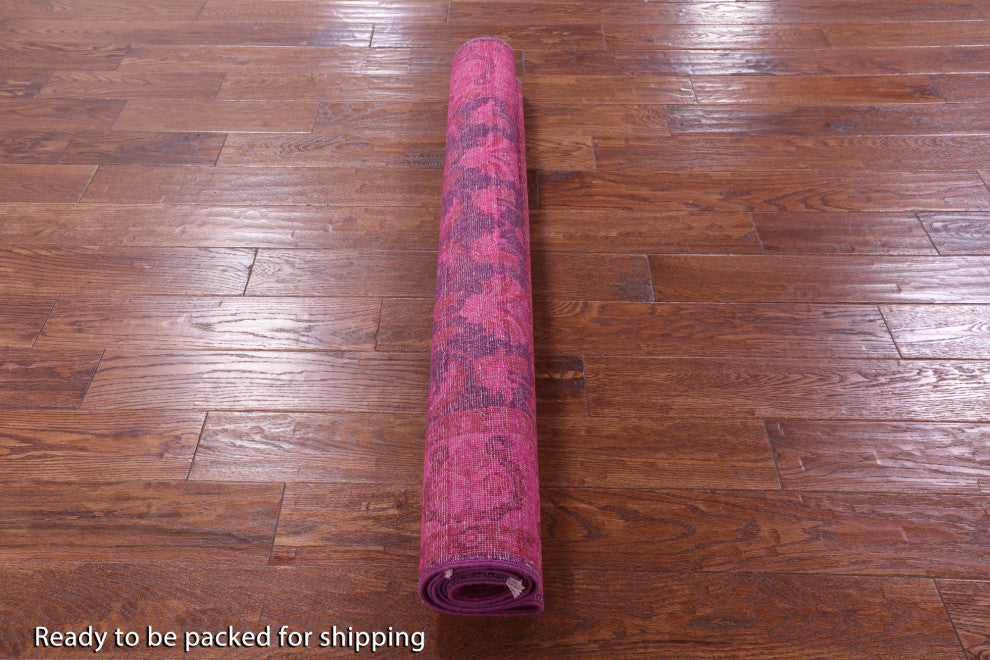 Handmade Full Pile Overdyed Wool Rug 4' 4" X 5' 11" - Q12726