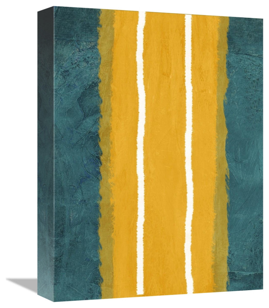 "Green And Yellow Abstract Theme 2" Fine Art Print