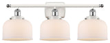 Innovations 916-3W-WPC-G71 3-Light Bath Vanity Light, White, Polished Chrome