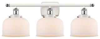Innovations 916-3W-WPC-G71 3-Light Bath Vanity Light, White, Polished Chrome
