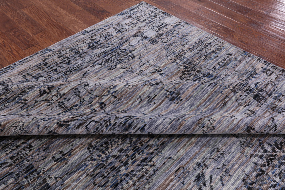 8' 0" X 10' 3" Hand-Knotted Modern Wool Rug Q8586