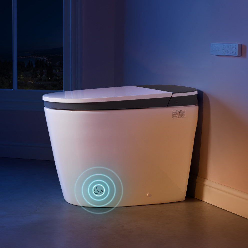 Smart Toilet with Remote Control, Heated Seat, LED Display, and Automatic Flush