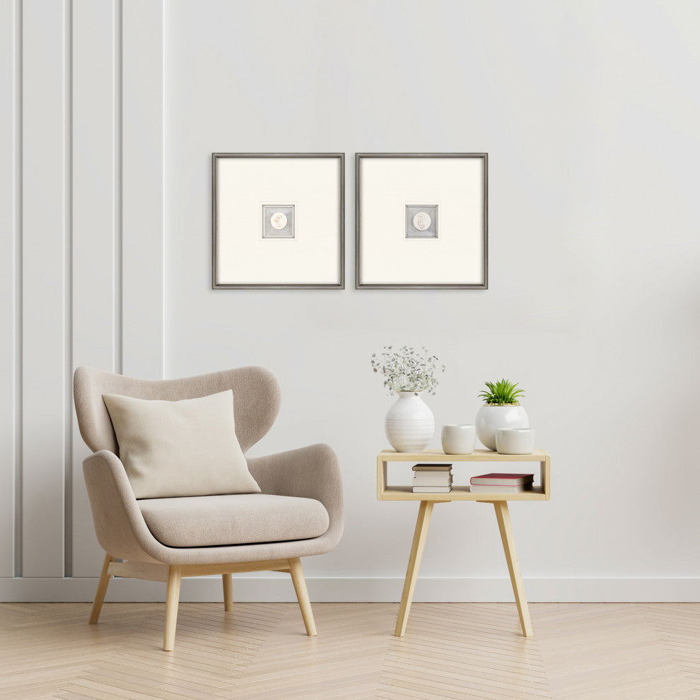 Coastal Intaglio III Artwork, 2-Piece Set