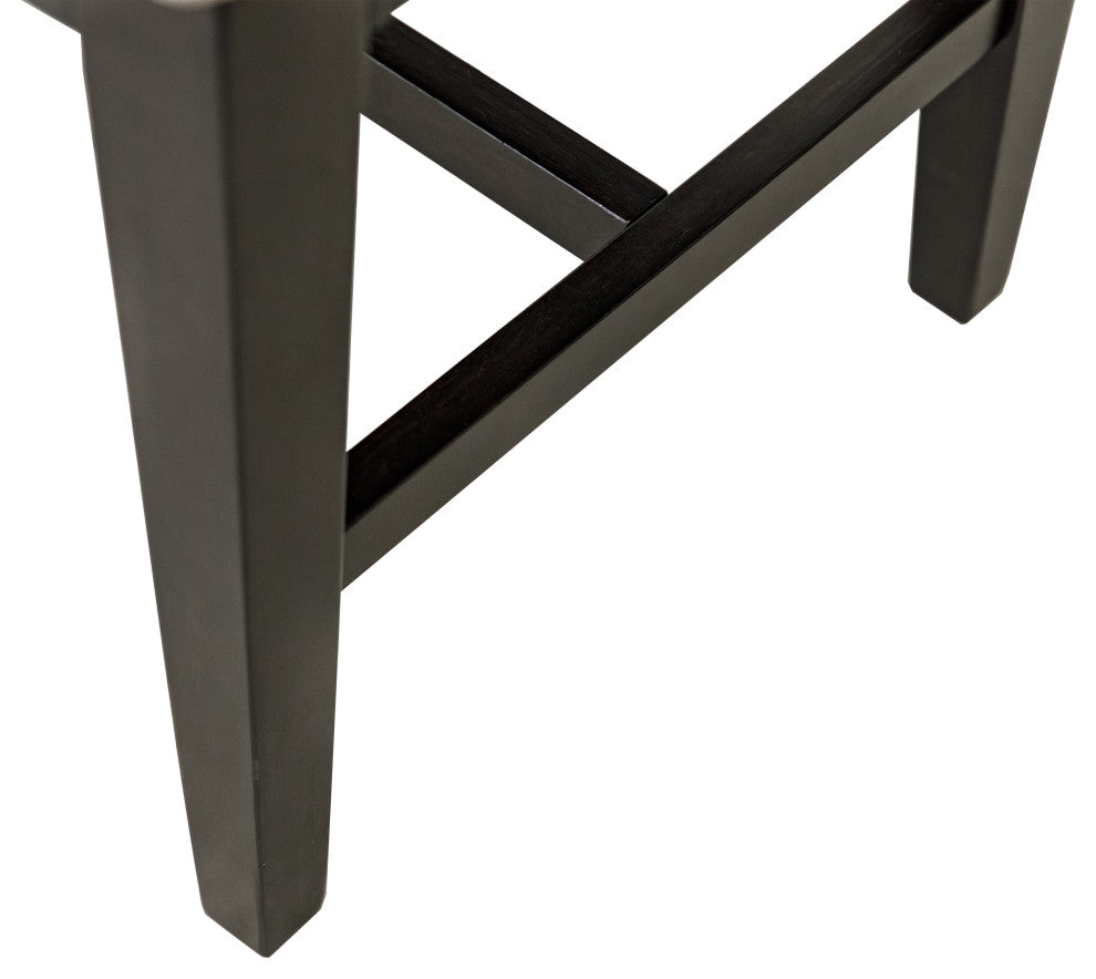 Modern Wood Dining Table Bench, Kitchen Seat, Black