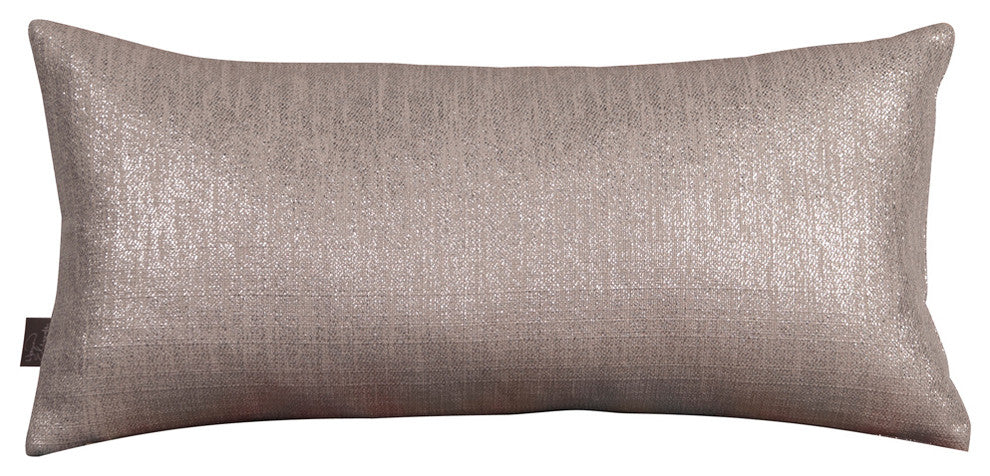Kidney Pillow, Pewter, Polyester Insert