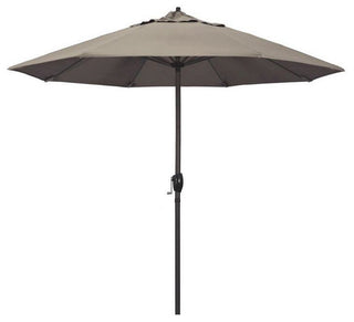 9' Casa Series Patio Umbrella With Sunbrella 1A Taupe Fabric